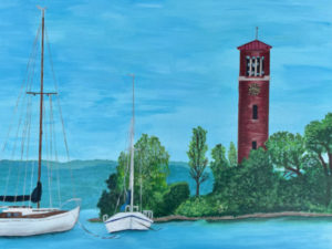 Chautauqua Lake Harbor by Miller Bell Tower