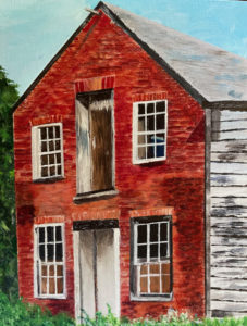 red brick building